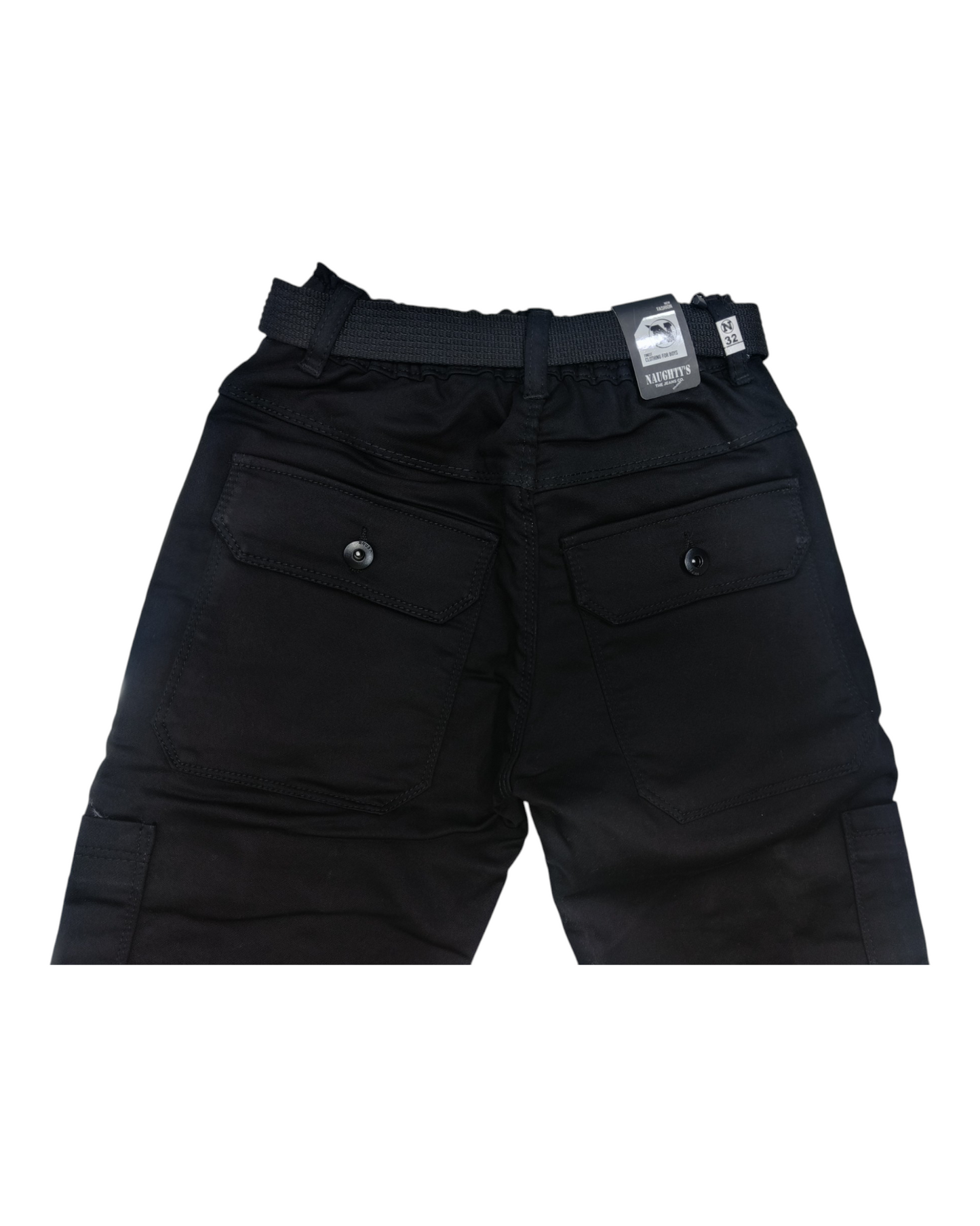 Black Baggy Fit Cargo Pants