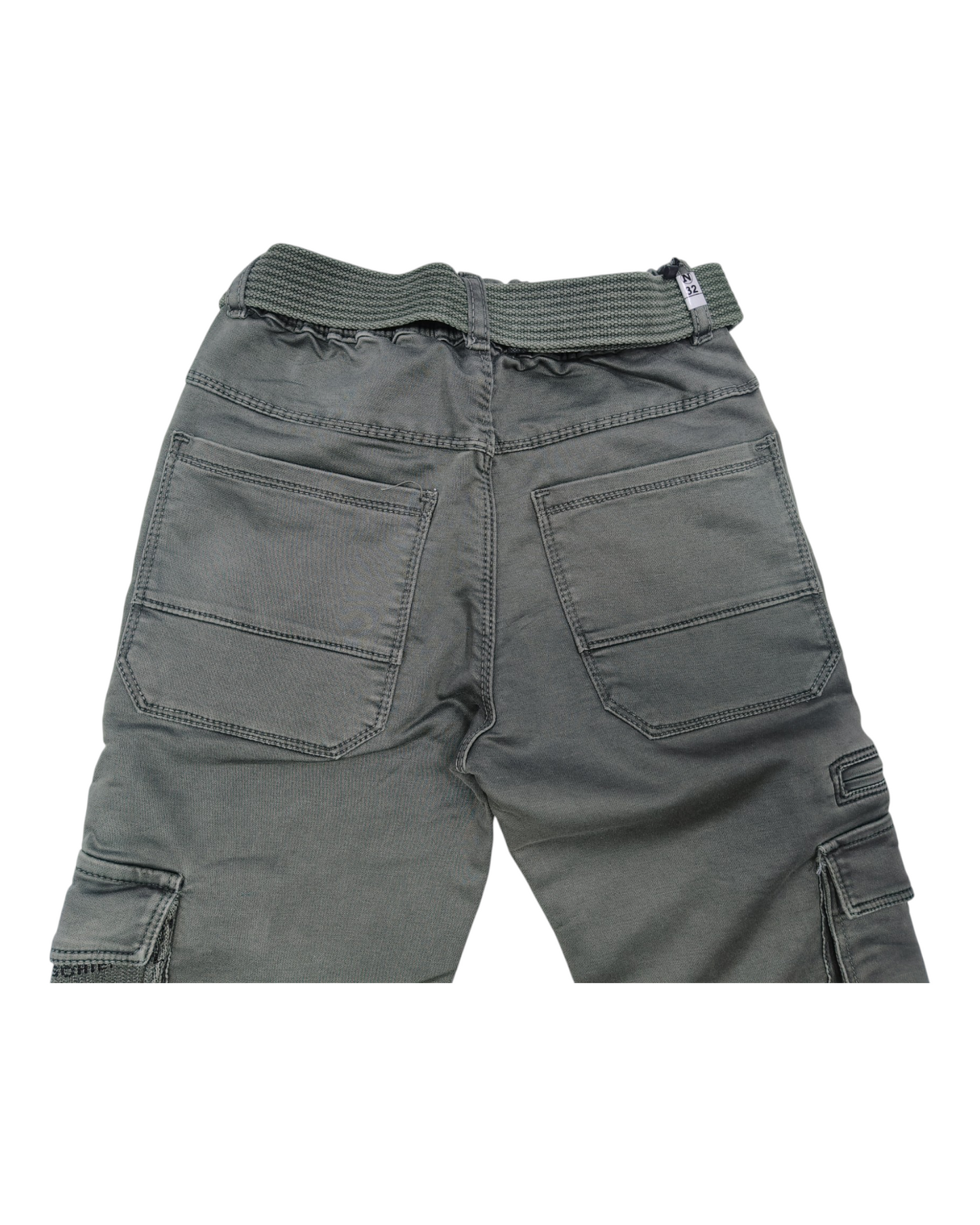 Olive Green Baggy Cargo Pants