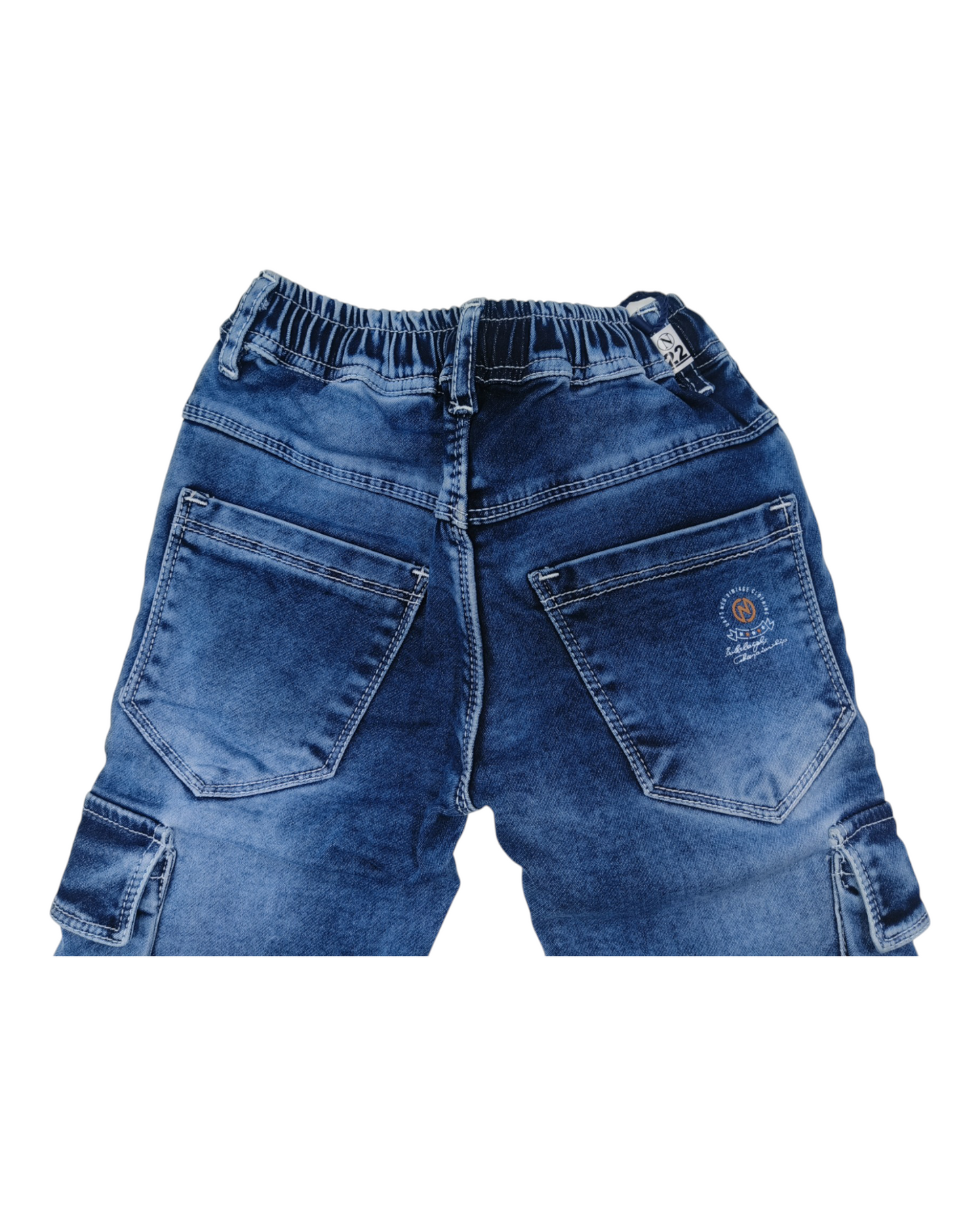 Light Blue Denim Cargo Pants