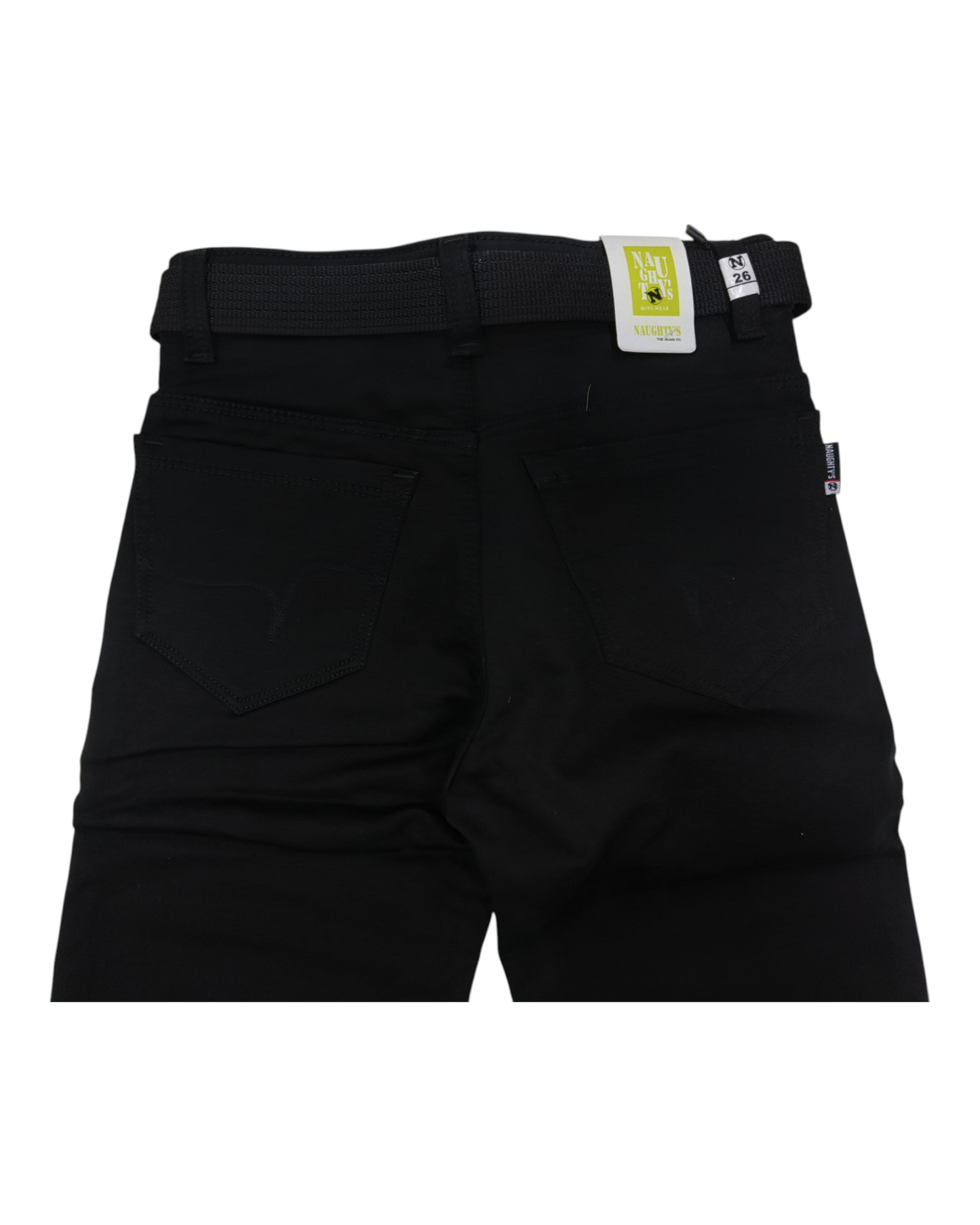 Black Straight Fit Cotton Pants