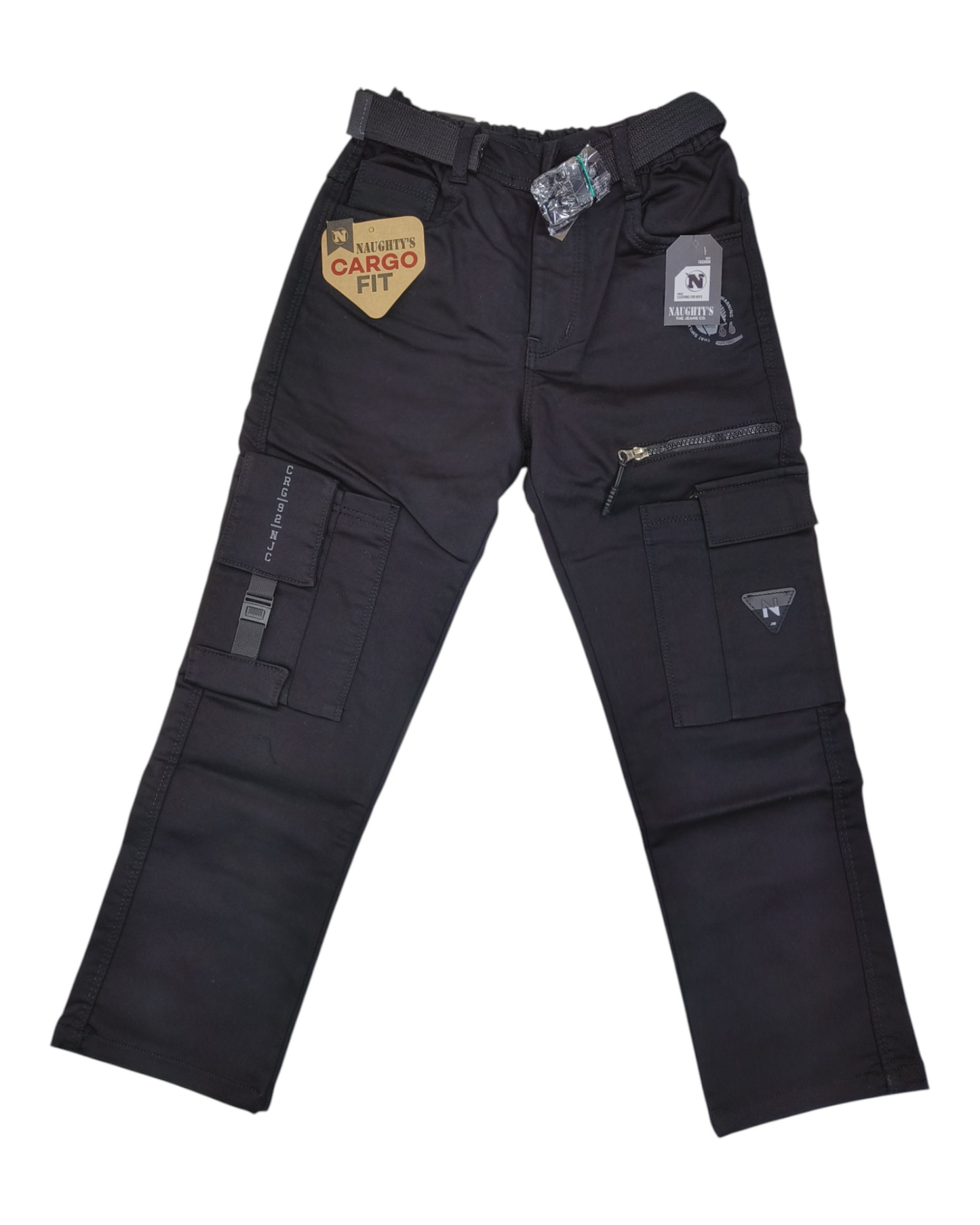 Black Baggy Fit Cargo Pants