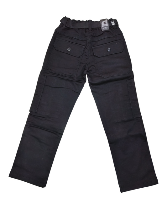 Black Baggy Fit Cargo Pants