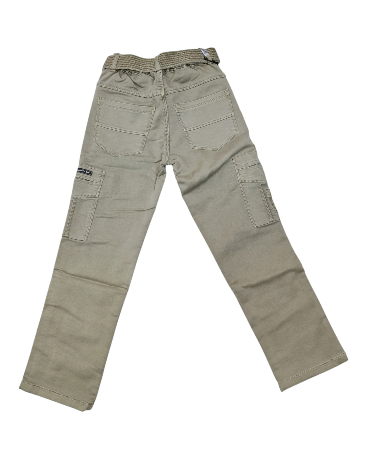 Cream Baggy Cargo Pants