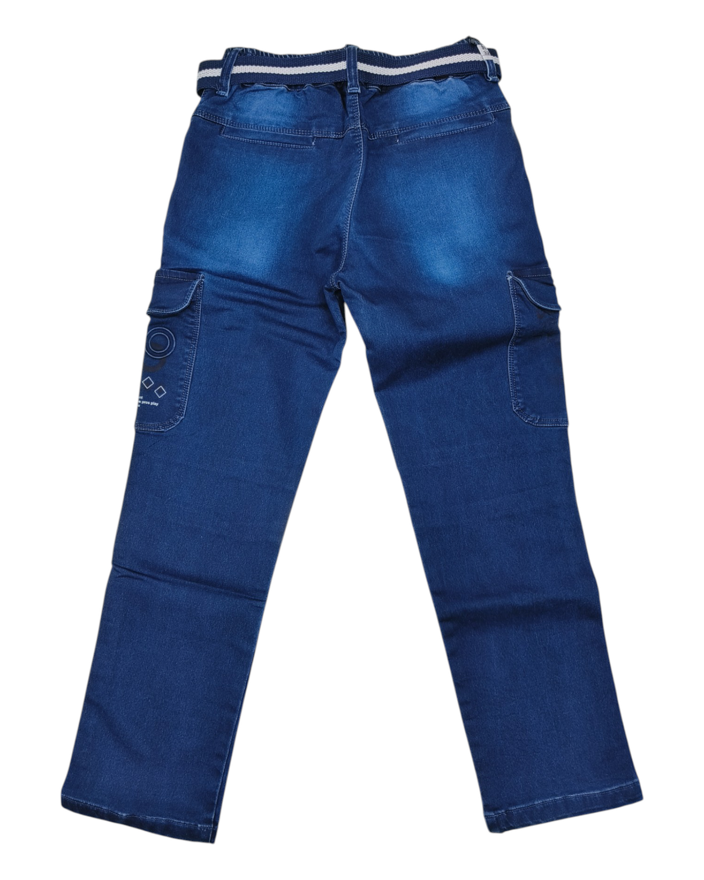 Blue Denim Cargo Pant