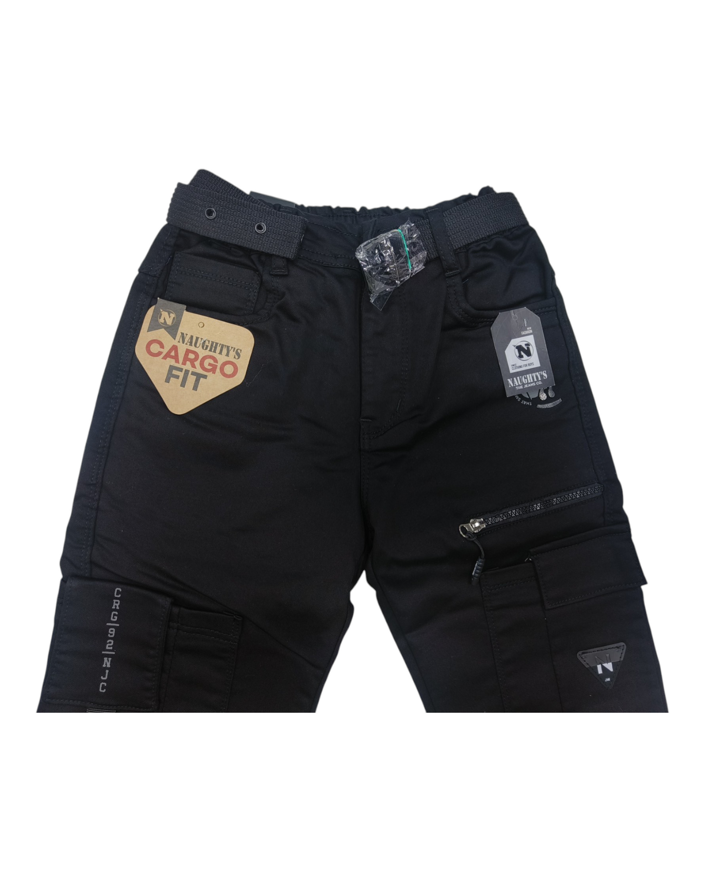 Black Baggy Fit Cargo Pants