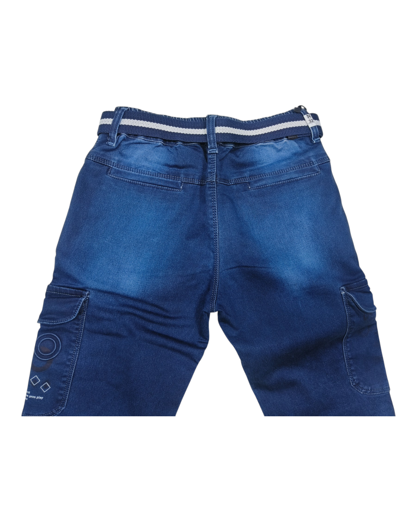 Blue Denim Cargo Pant
