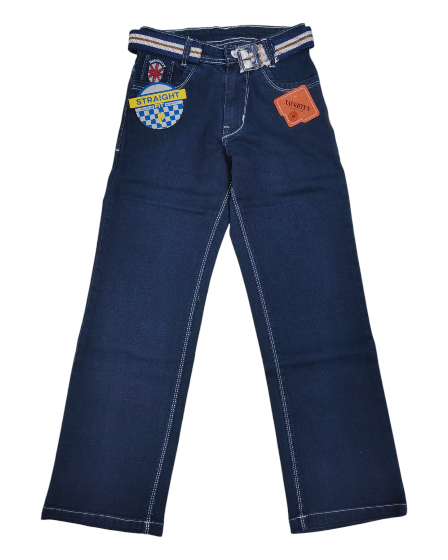 Blue Denim Straight Fit Jean Pants