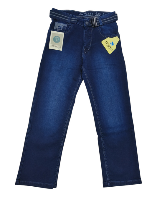 Blue Denim Straight Fit Jean Pants