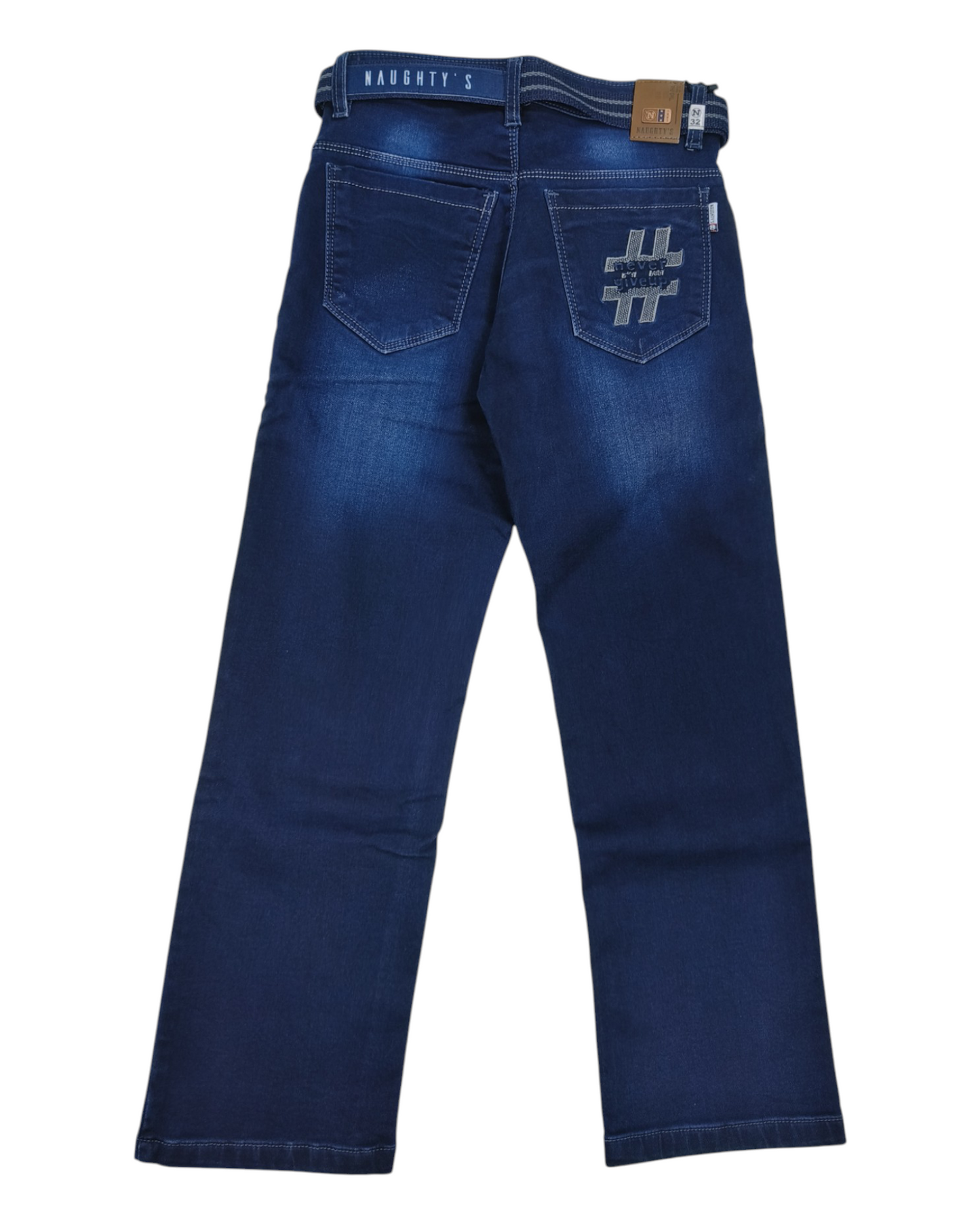 Blue Denim Straight Fit Jean Pants