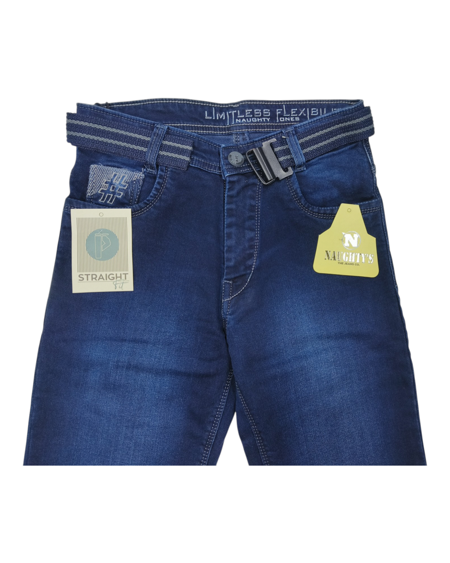Blue Denim Straight Fit Jean Pants