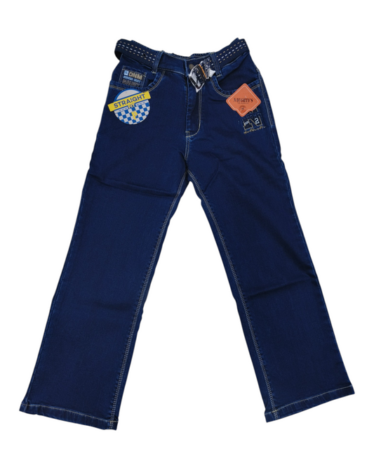 Blue Denim Straight Fit Jean Pants