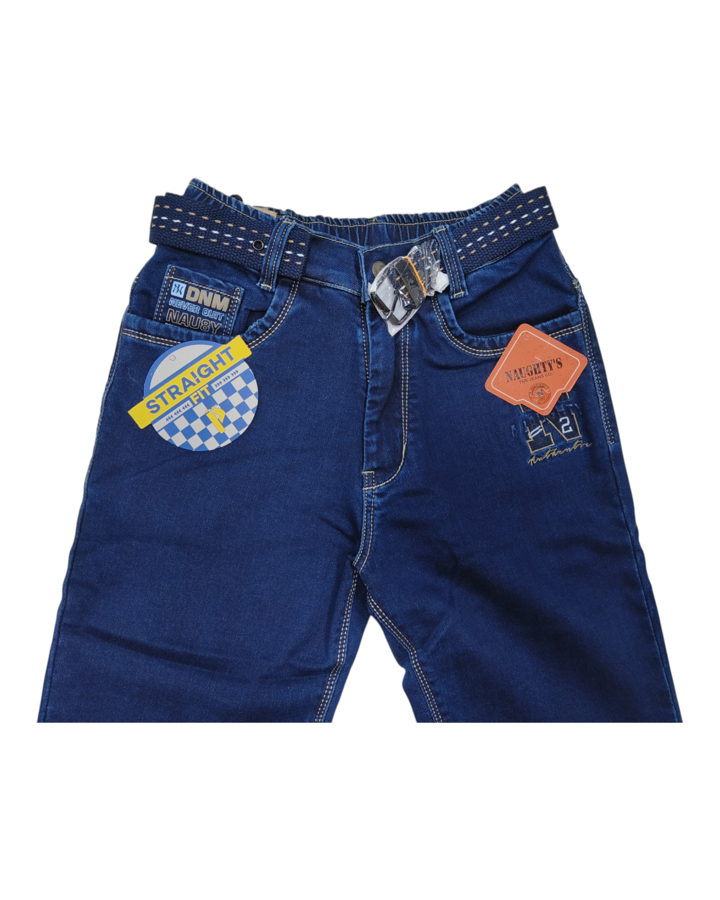 Blue Denim Straight Fit Jean Pants