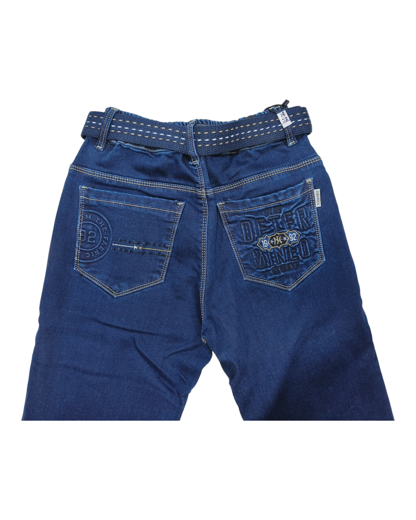 Blue Denim Straight Fit Jean Pants