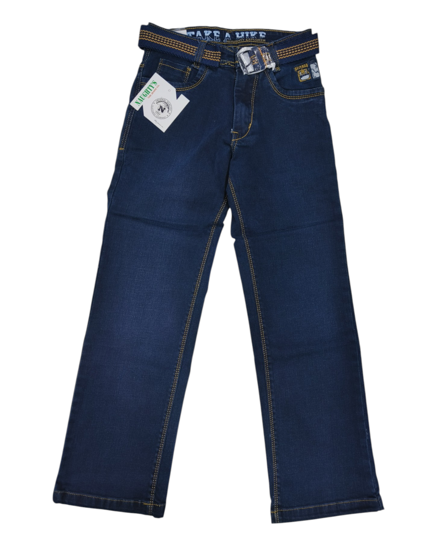Blue Denim Straight Fit Jean Pants