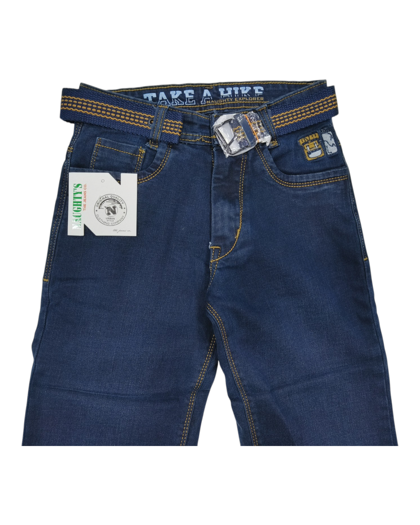 Blue Denim Straight Fit Jean Pants