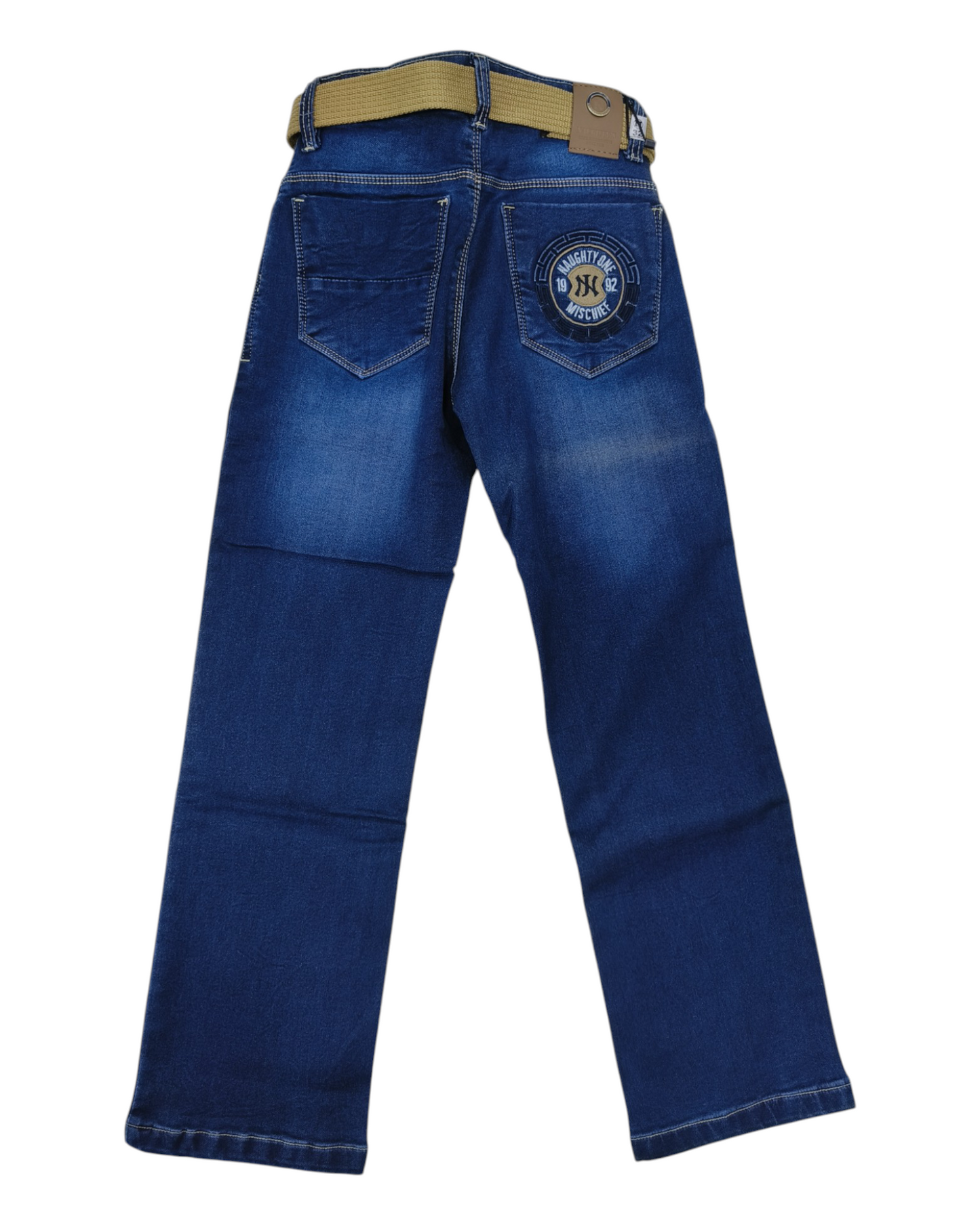 Blue Denim Straight Fit Jean Pants