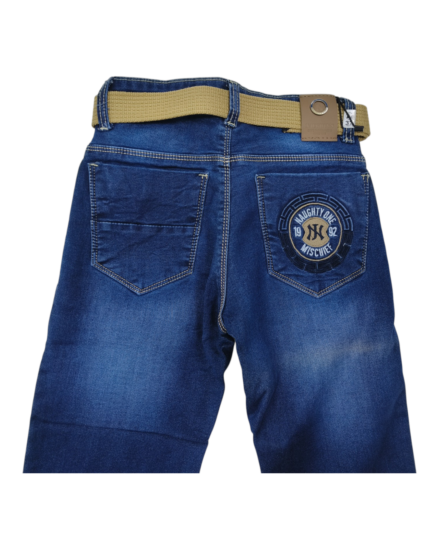 Blue Denim Straight Fit Jean Pants