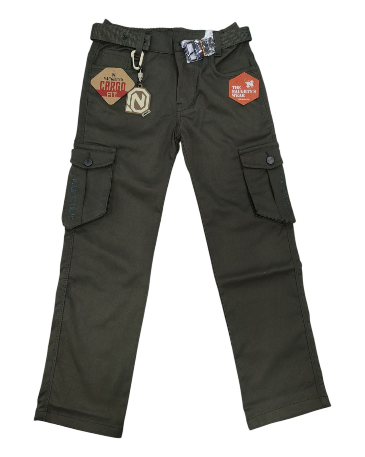 Olive Green Imported Cargo Pants