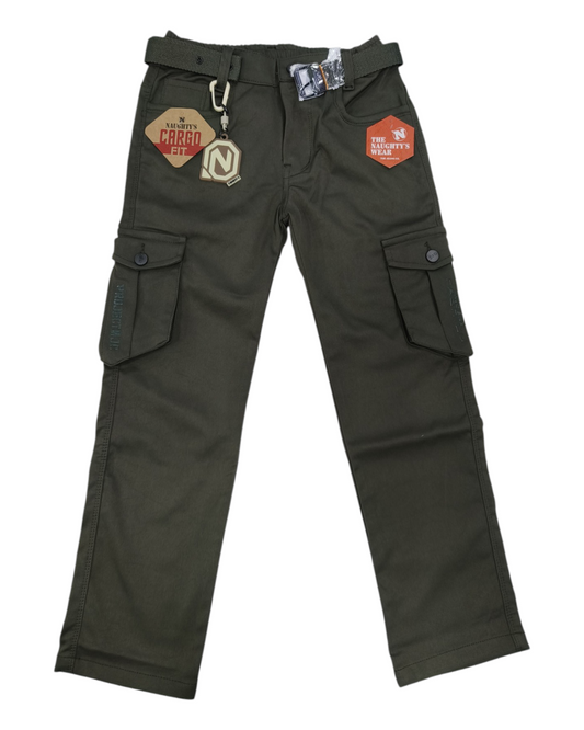 Olive Green Imported Cargo Pants