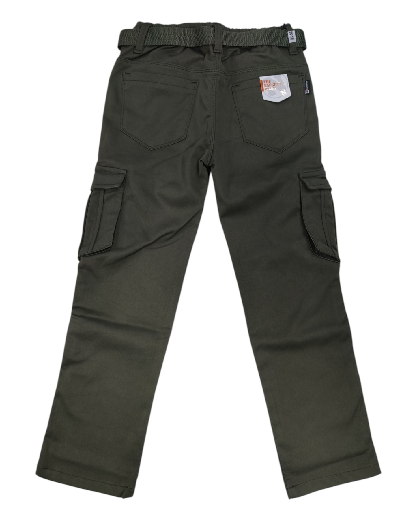 Olive Green Imported Cargo Pants