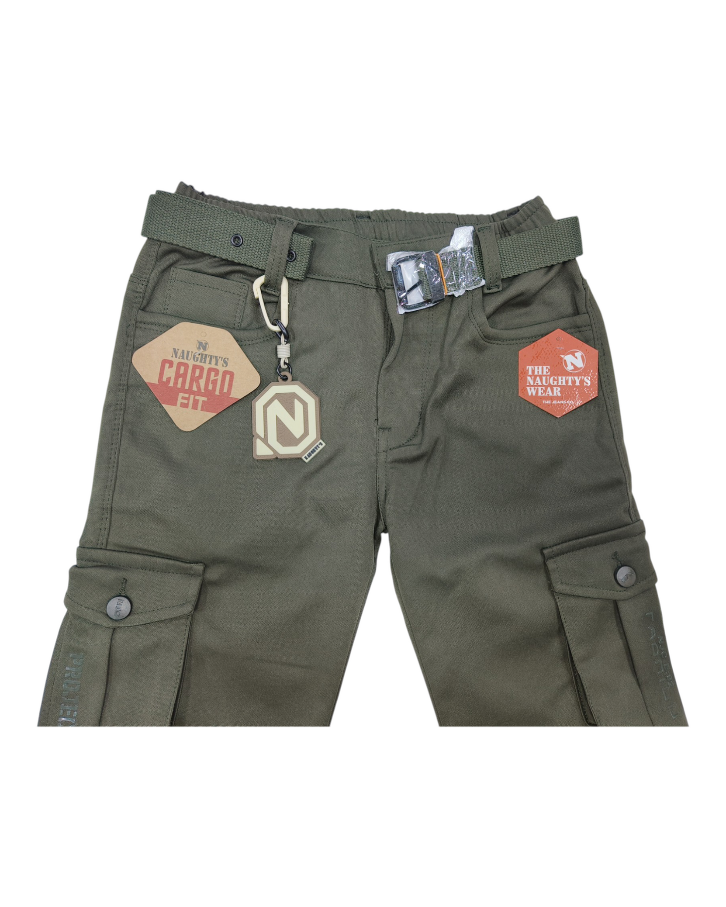 Olive Green Imported Cargo Pants