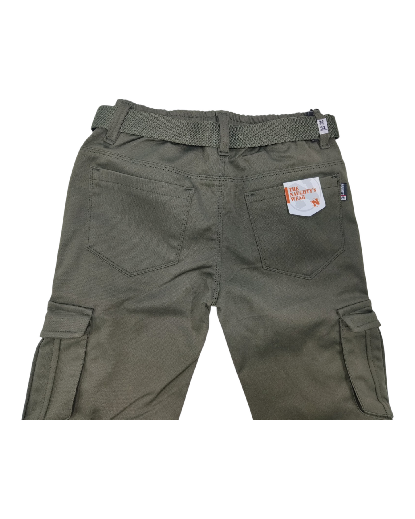 Olive Green Imported Cargo Pants