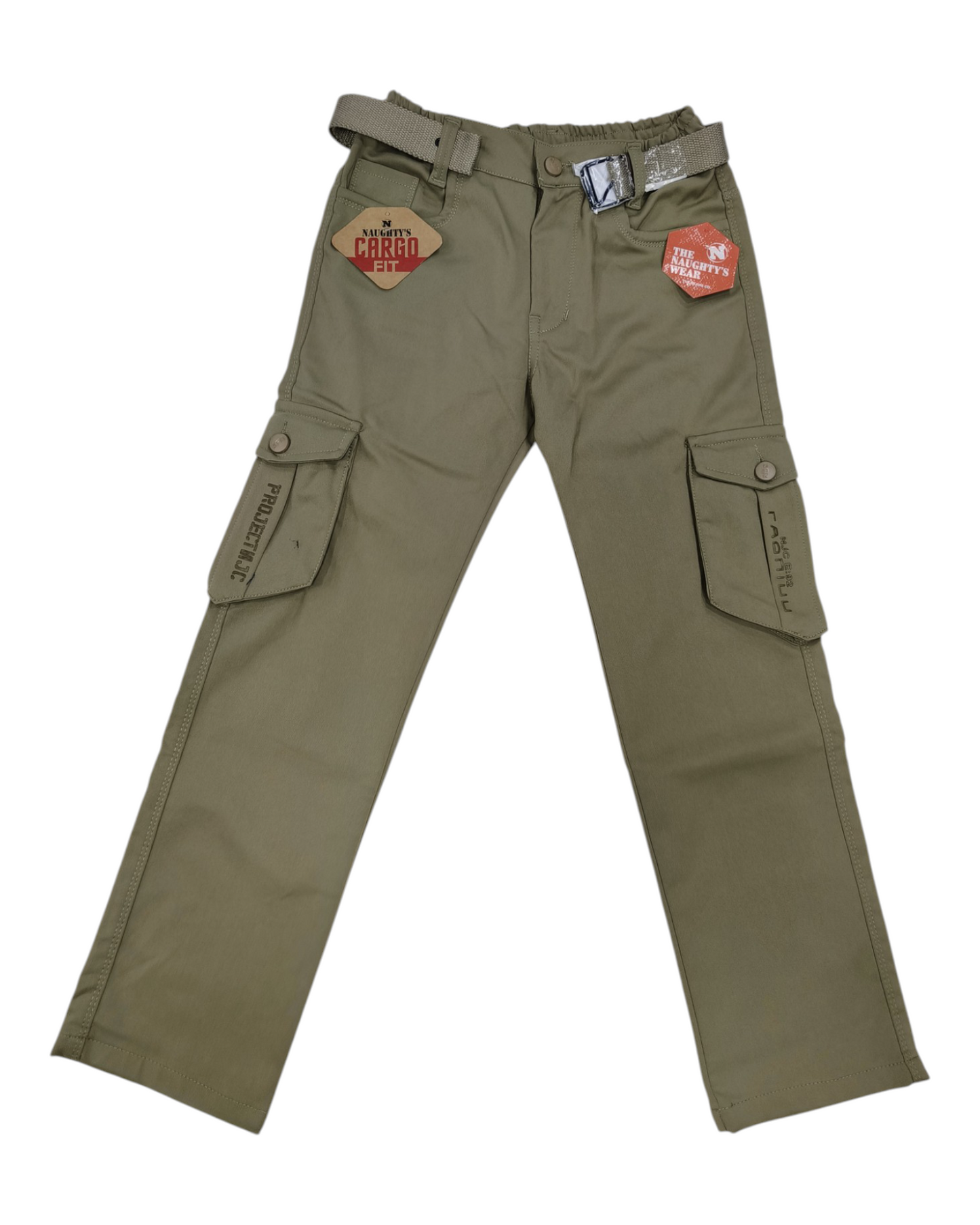 Beige Imported Cargo Pants
