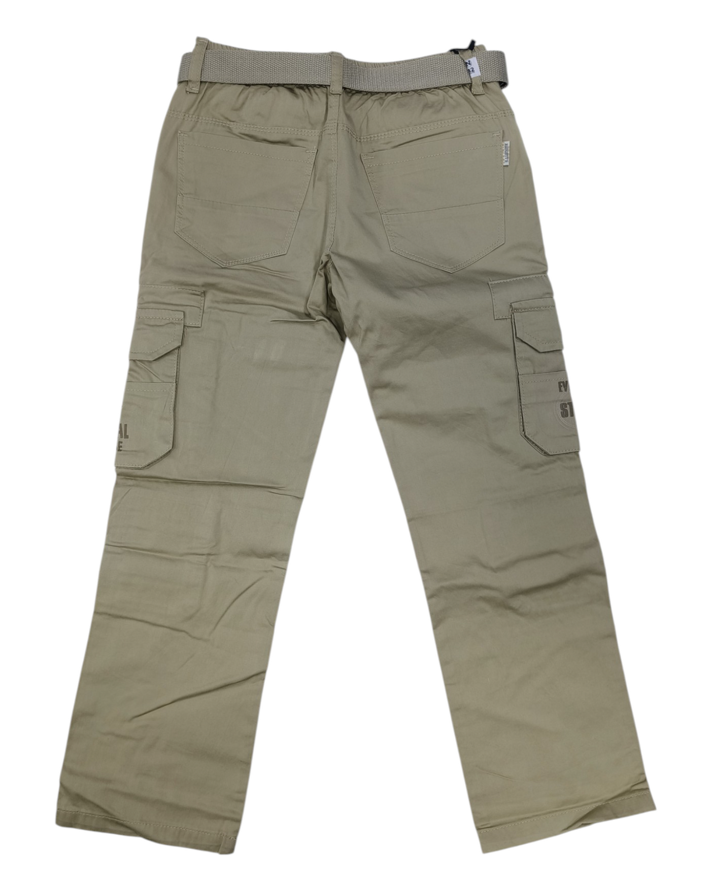 Light Gray Cotton Cargo Pants