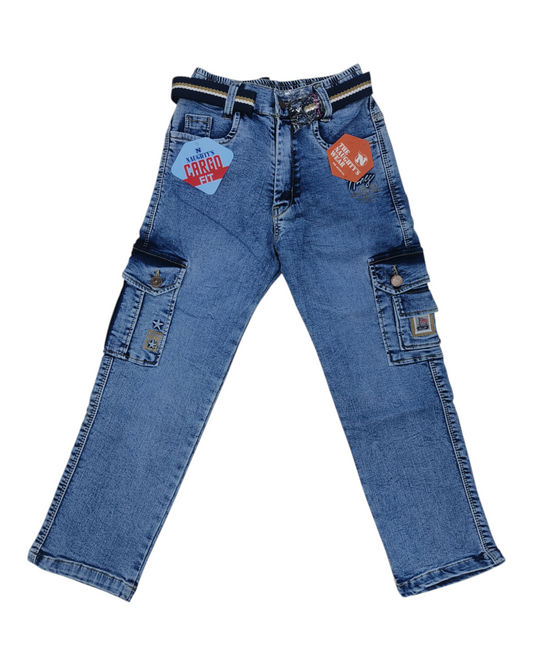 Sky Denim Cargo Jean pants