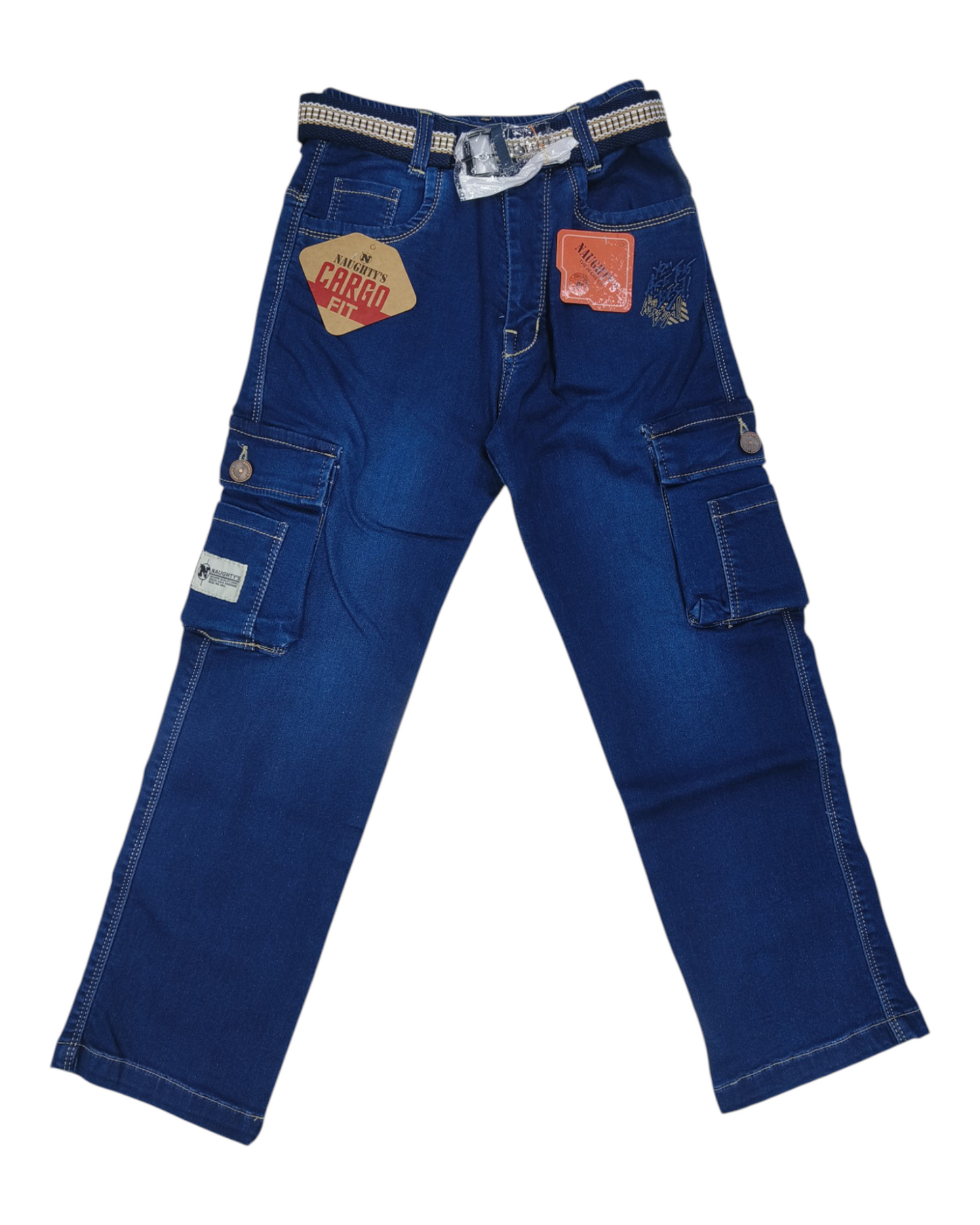 Blue Denim Cargo Jean pants