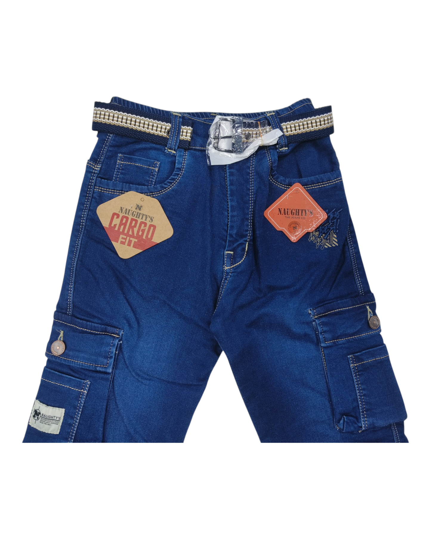 Blue Denim Cargo Jean pants