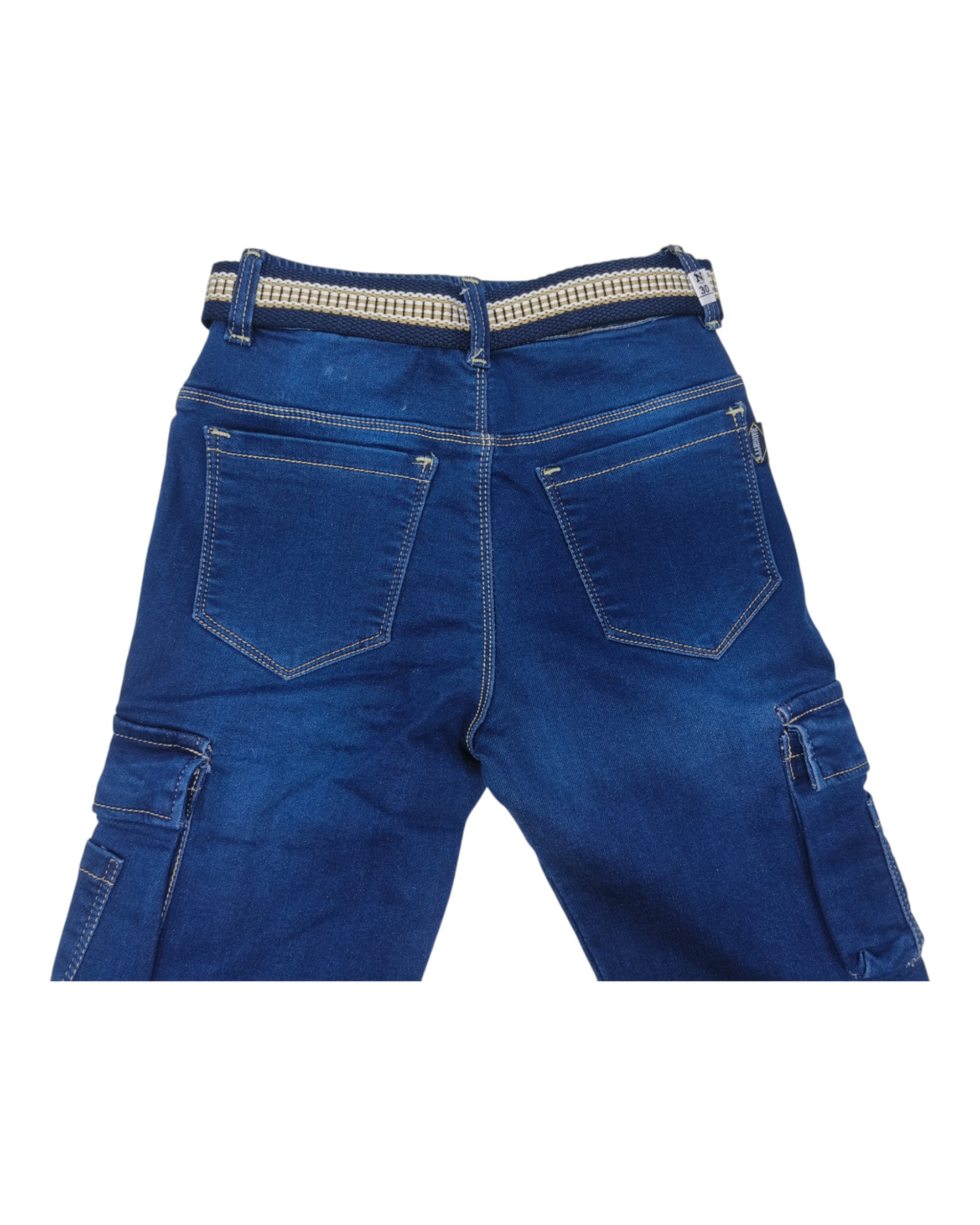 Blue Denim Cargo Jean pants