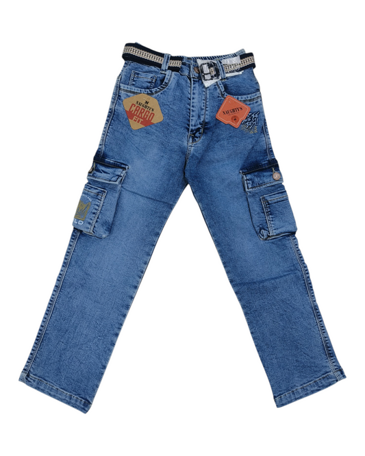 Sky Denim Cargo Jean pants