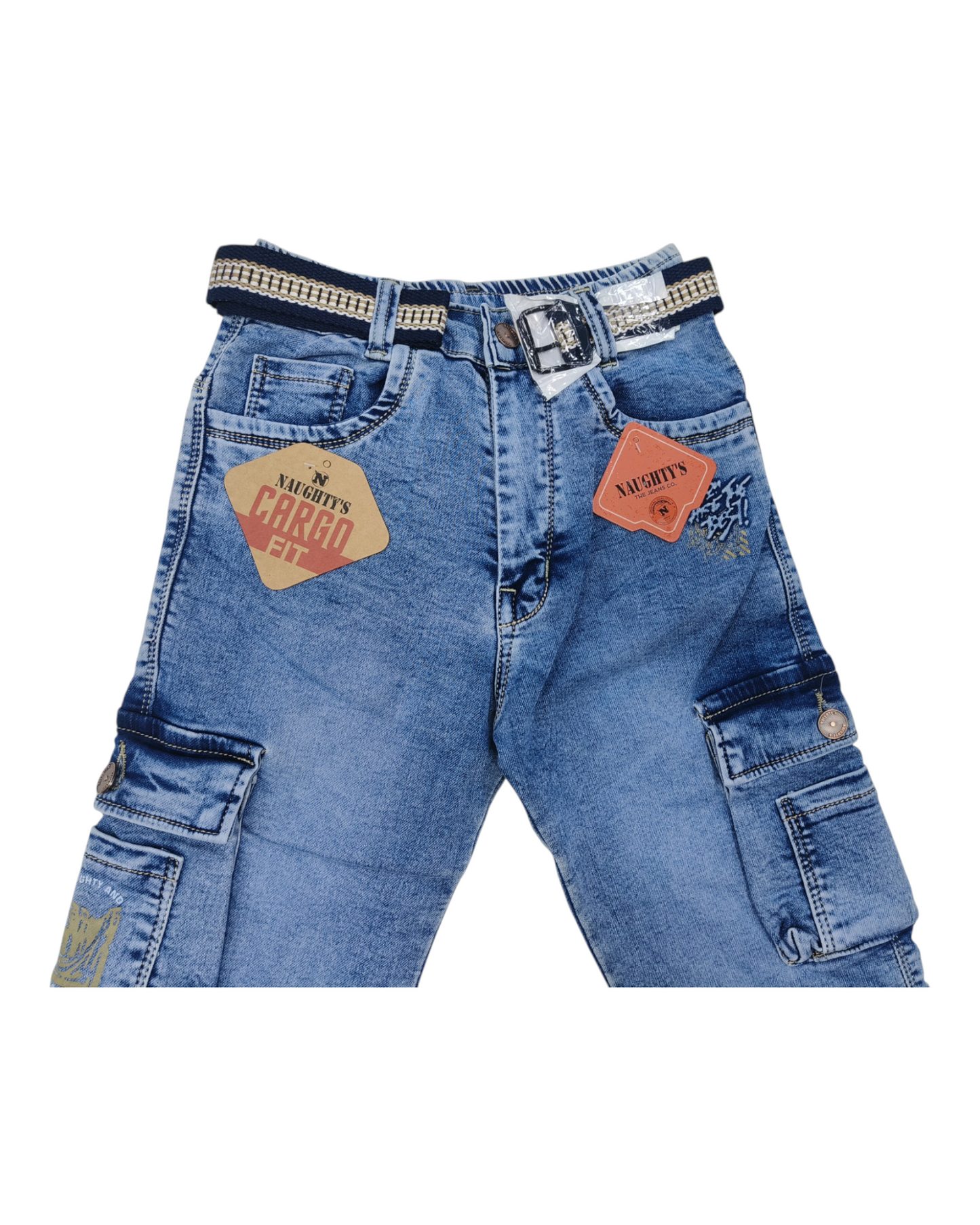 Sky Denim Cargo Jean pants