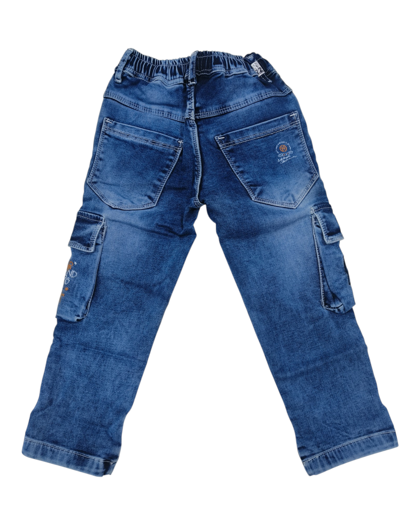 Light Blue Denim Cargo Pants