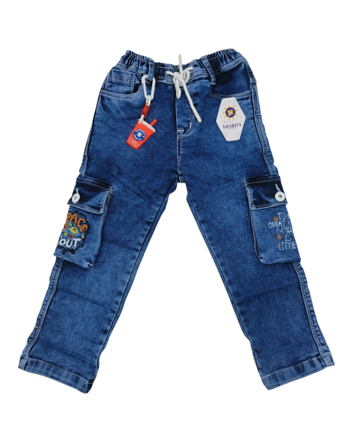 Light Blue Denim Cargo Pants