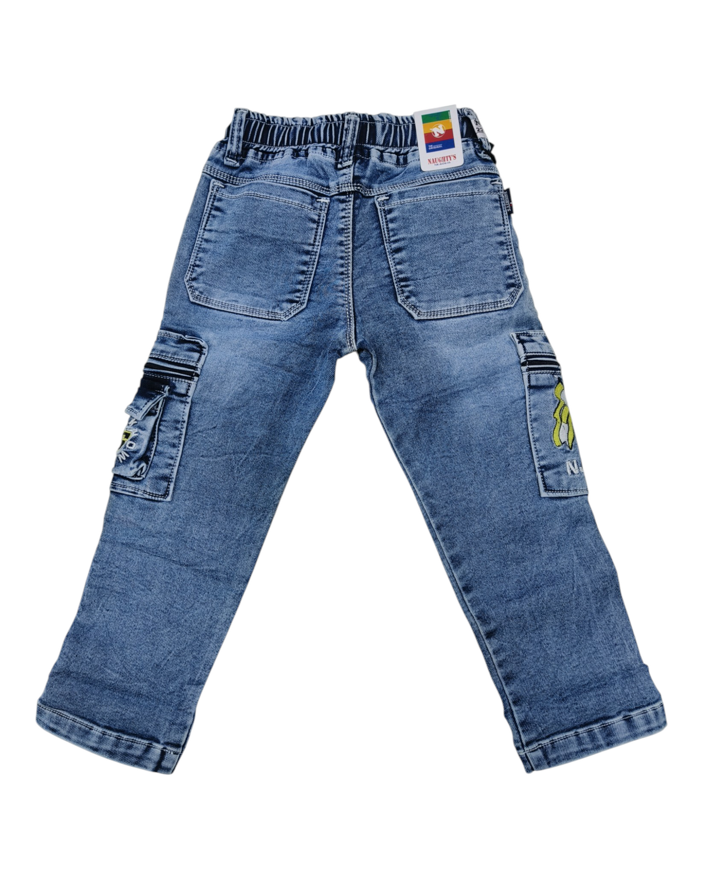 Light Blue Denim Cargo Pants