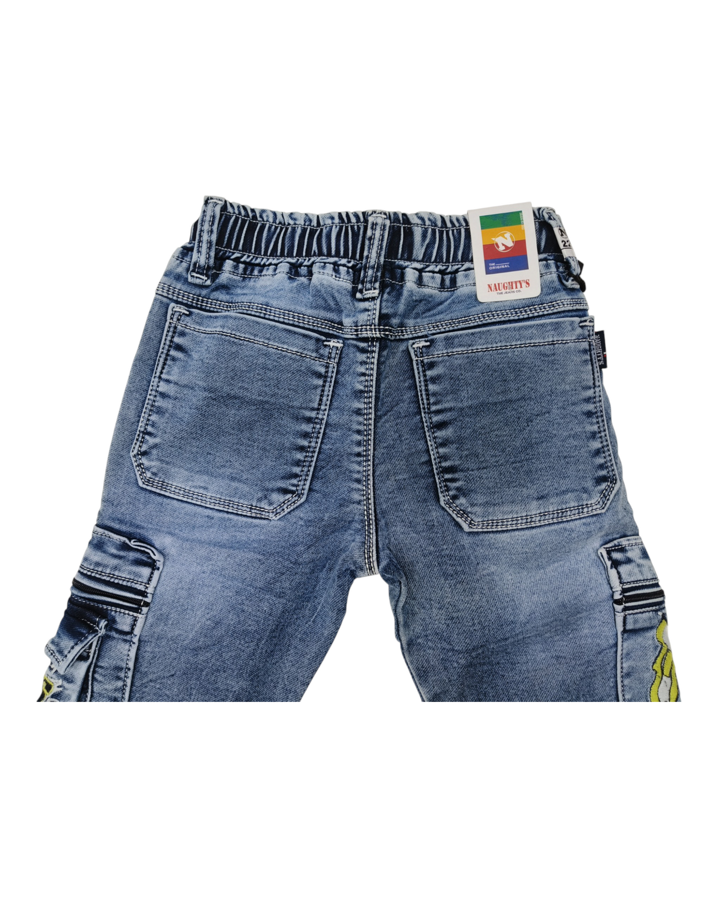 Light Blue Denim Cargo Pants