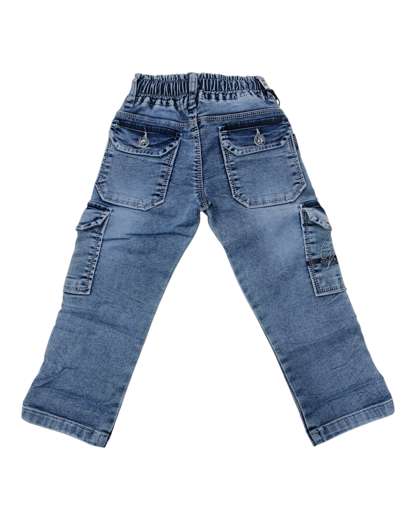 Light Blue Denim Cargo Pants