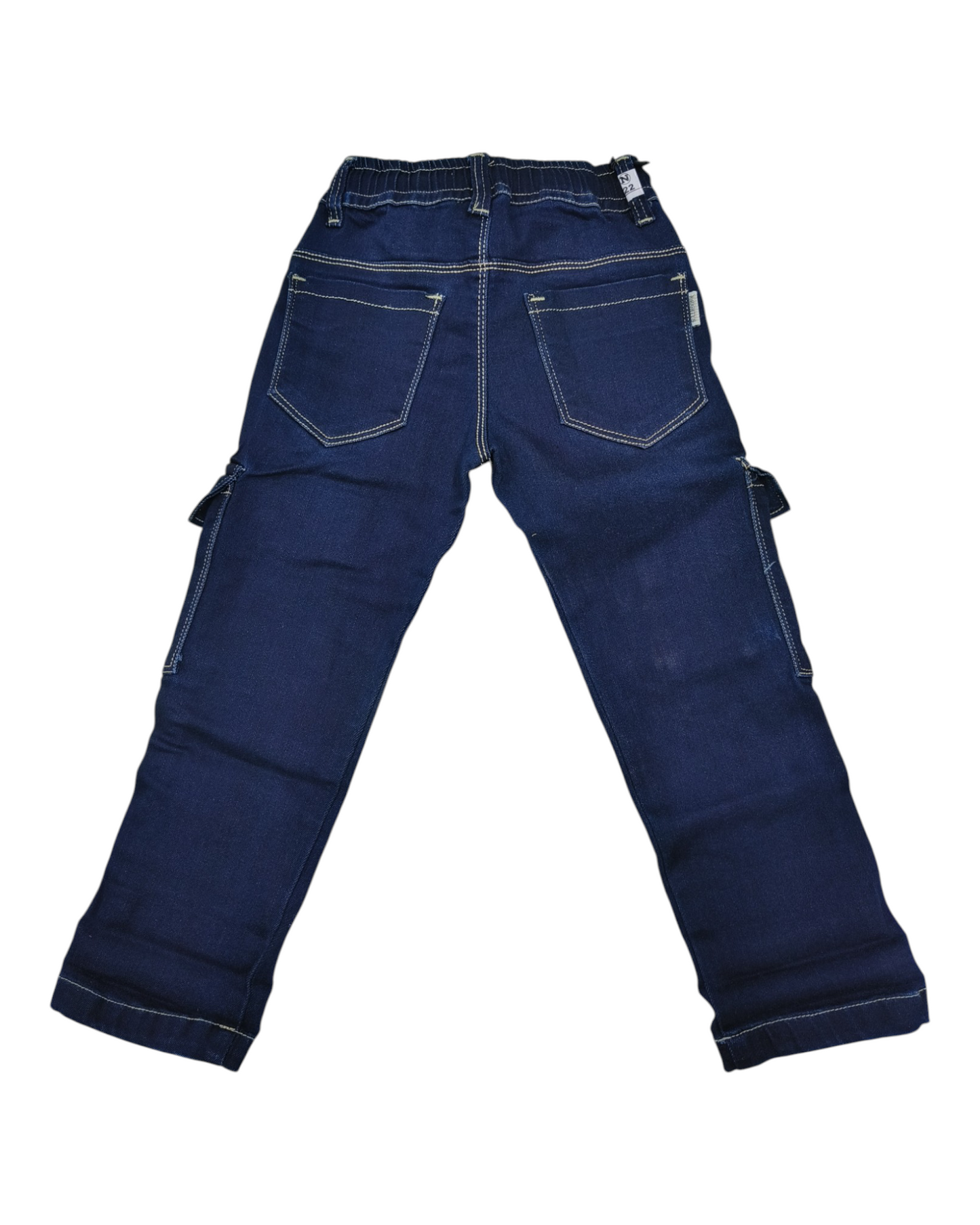 Dark Blue Denim Cargo Pants