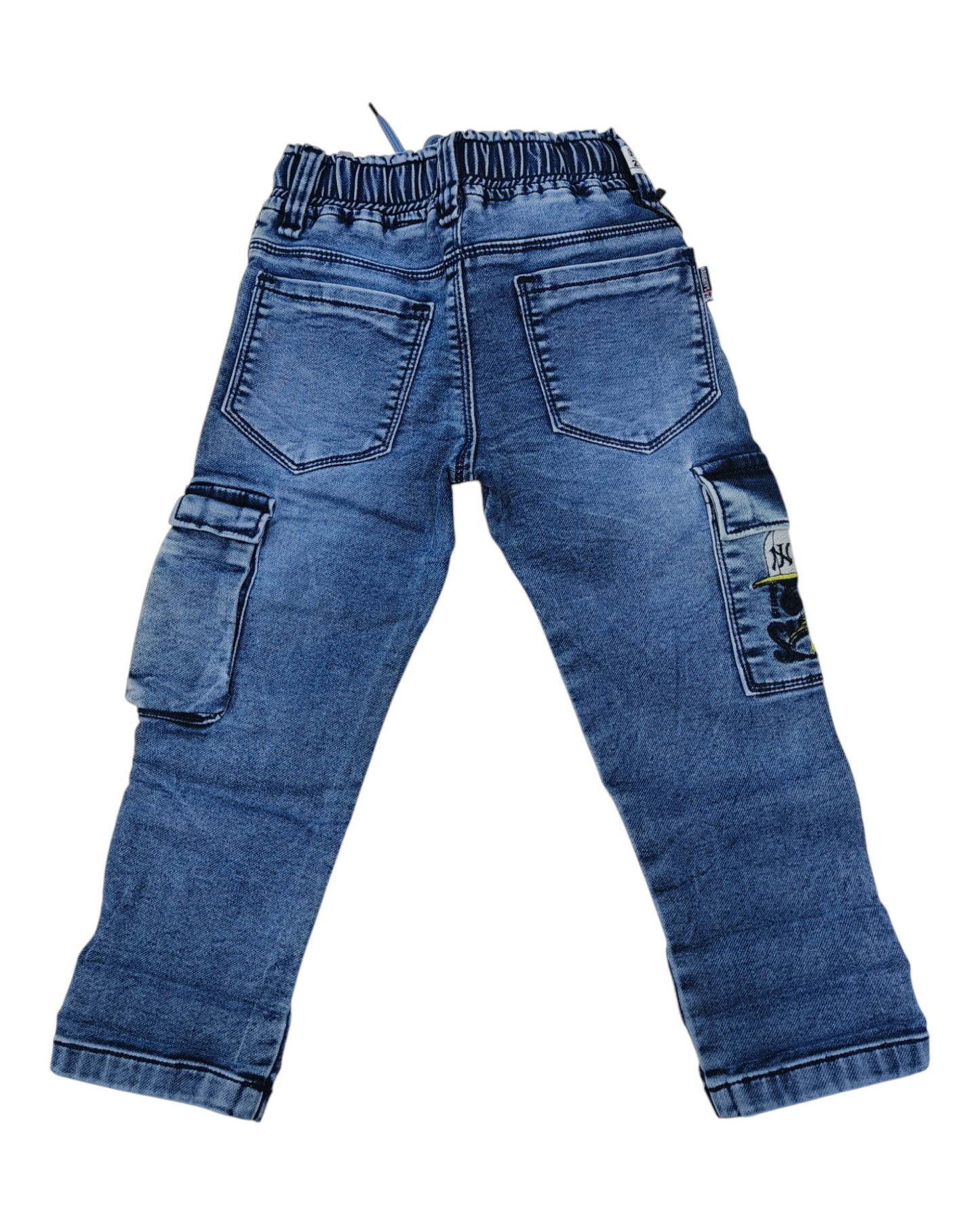 Light Blue Denim Cargo Pants