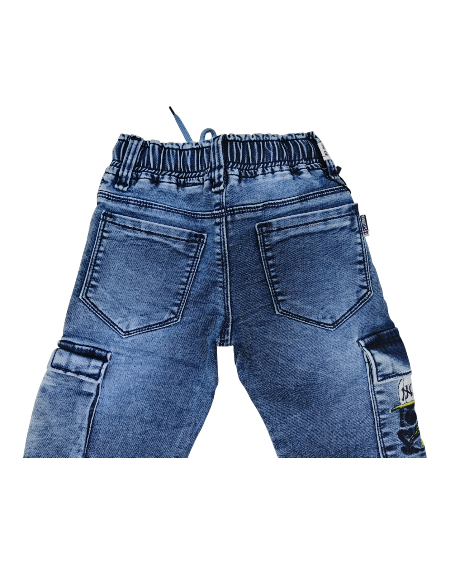 Light Blue Denim Cargo Pants