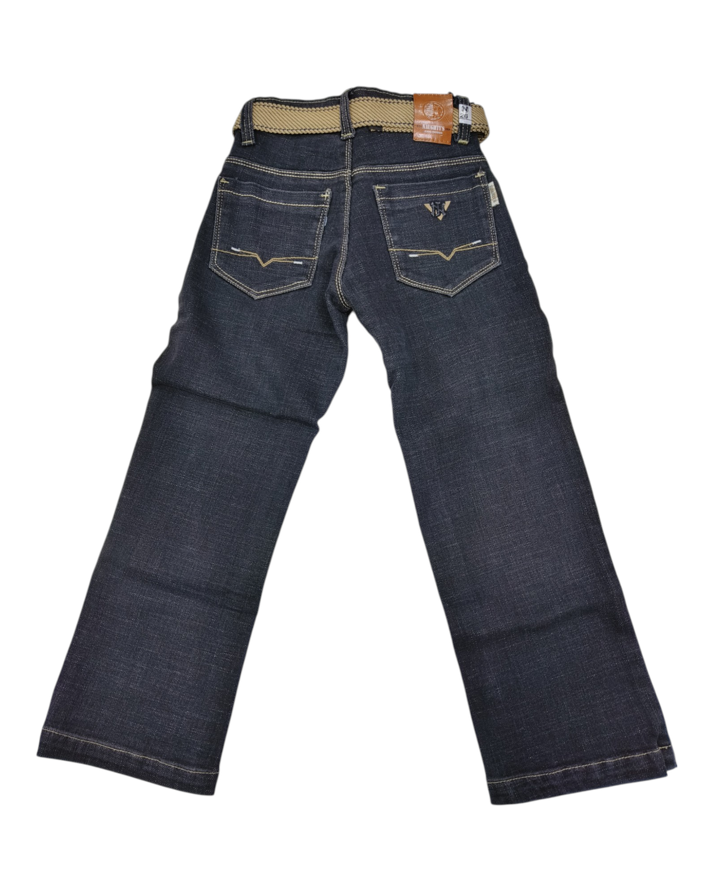 Black Straight fit Denim Pants