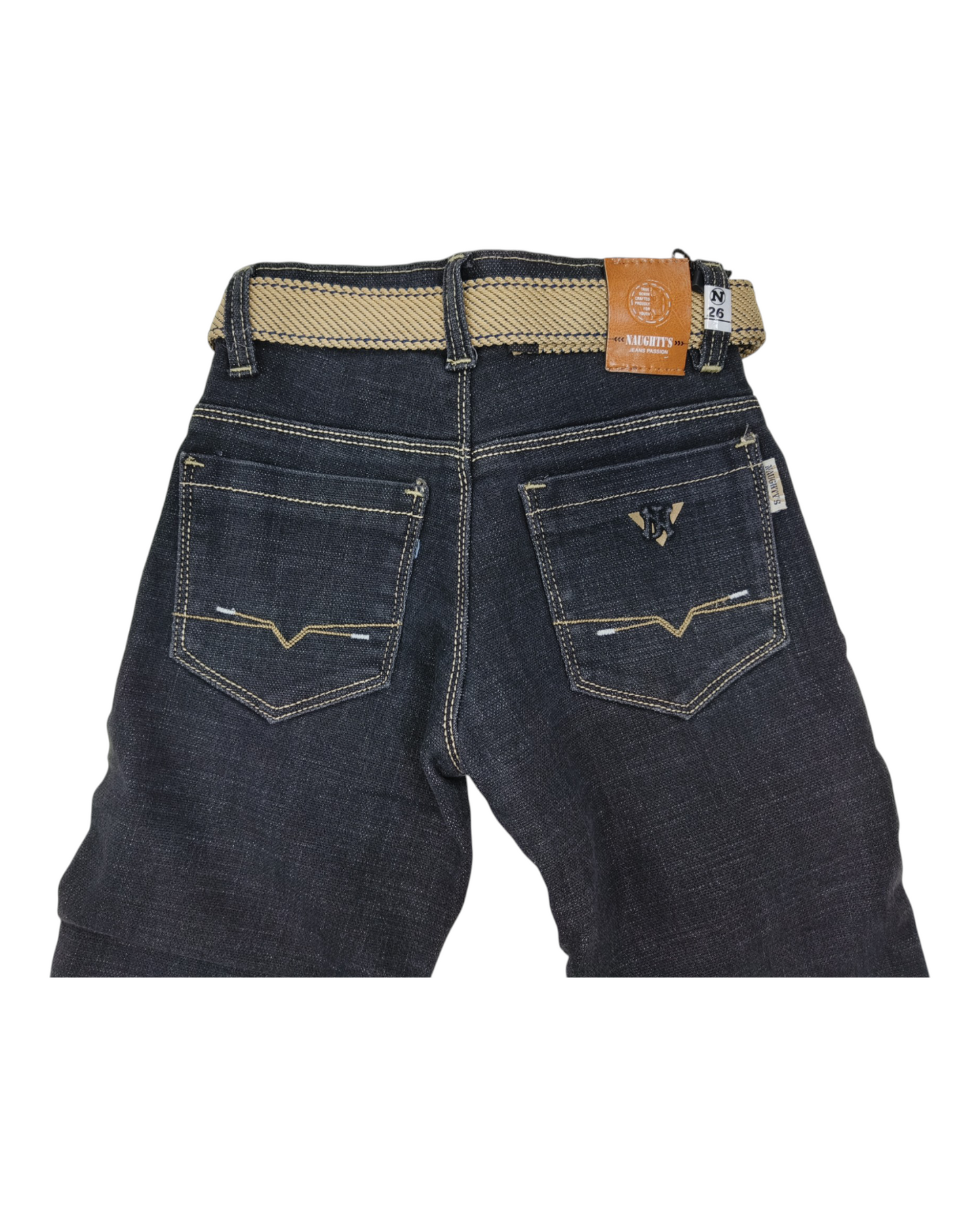 Black Straight fit Denim Pants