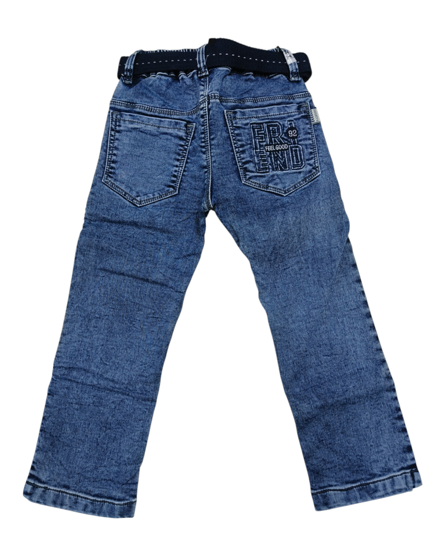 Light Blue Straight Fit Denim Pants