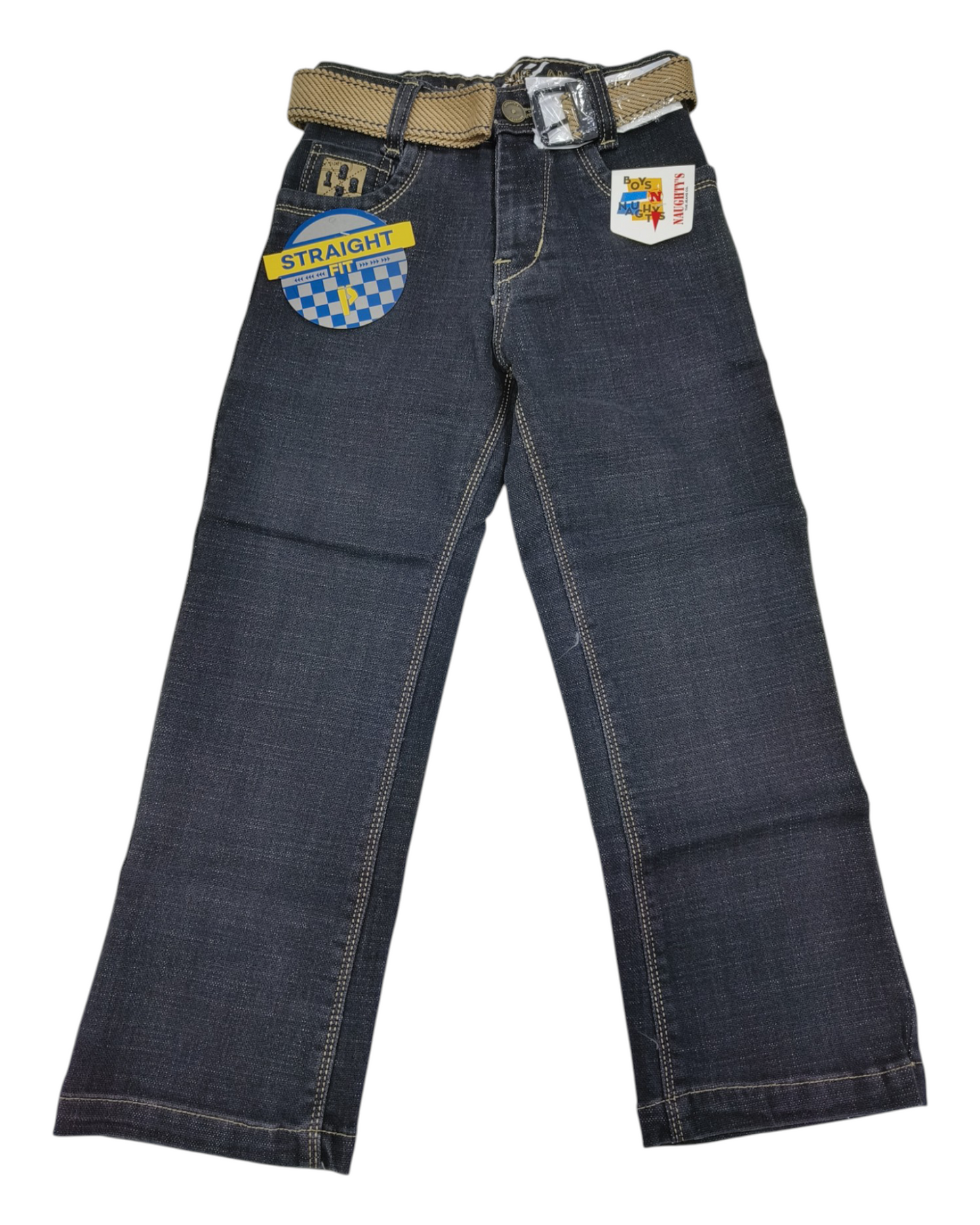 Black Straight fit Denim Pants