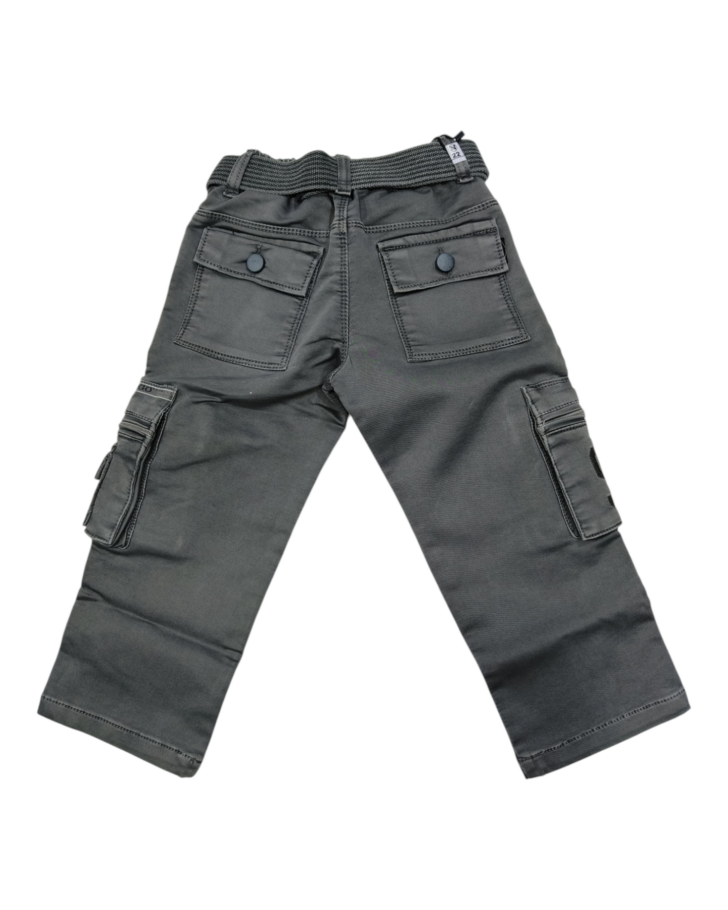Light Green Denim Cargo Pants