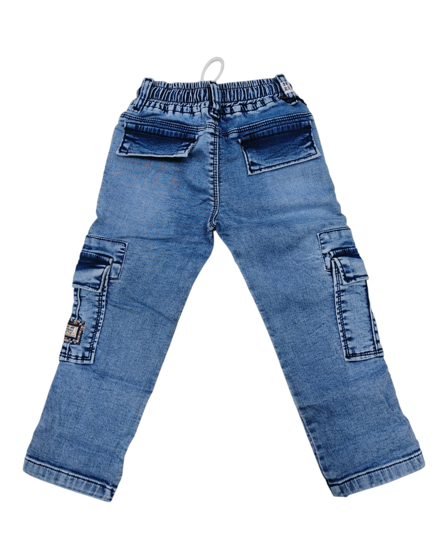Light Blue Denim Cargo Pants