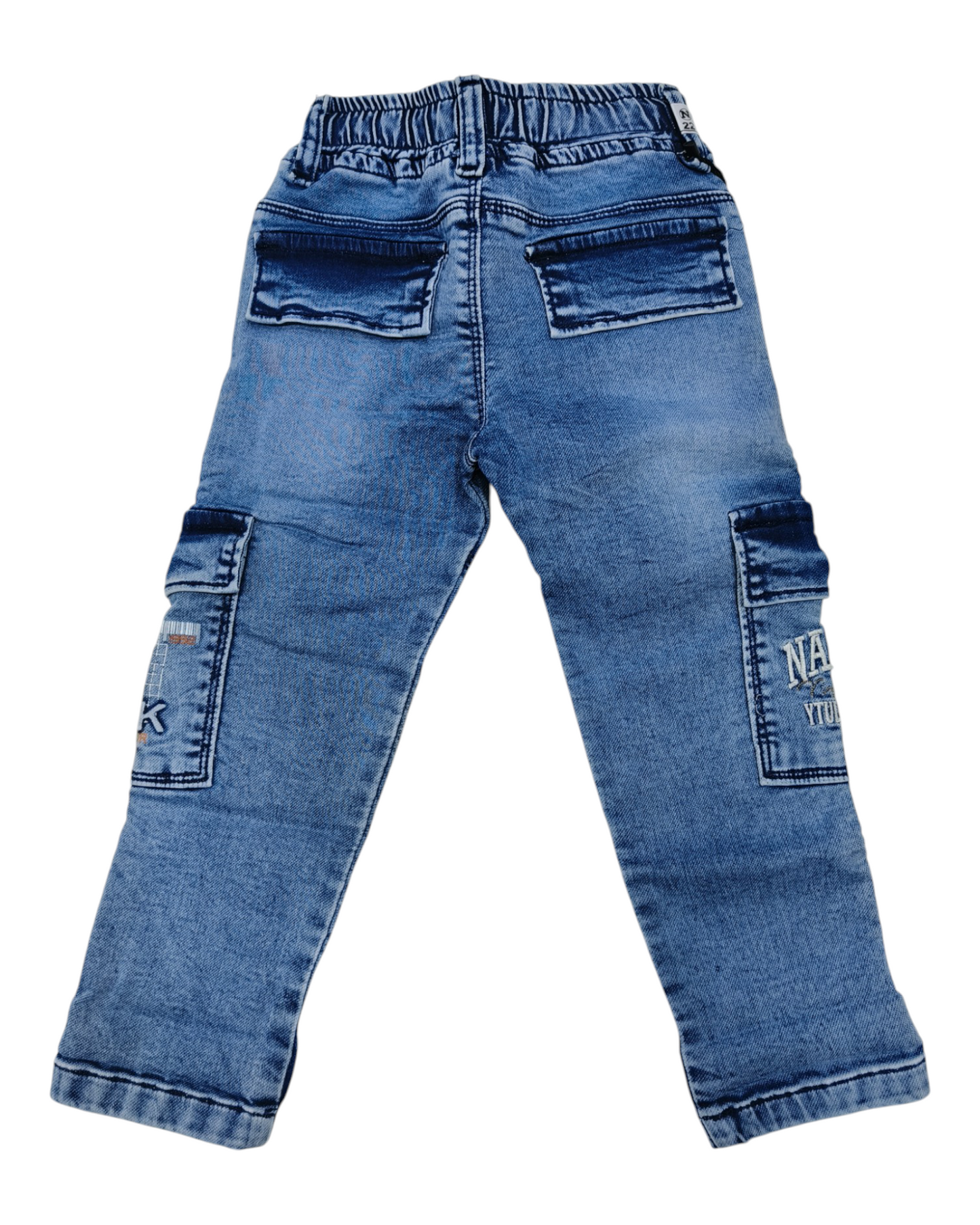 Light Blue Denim Cargo Pants