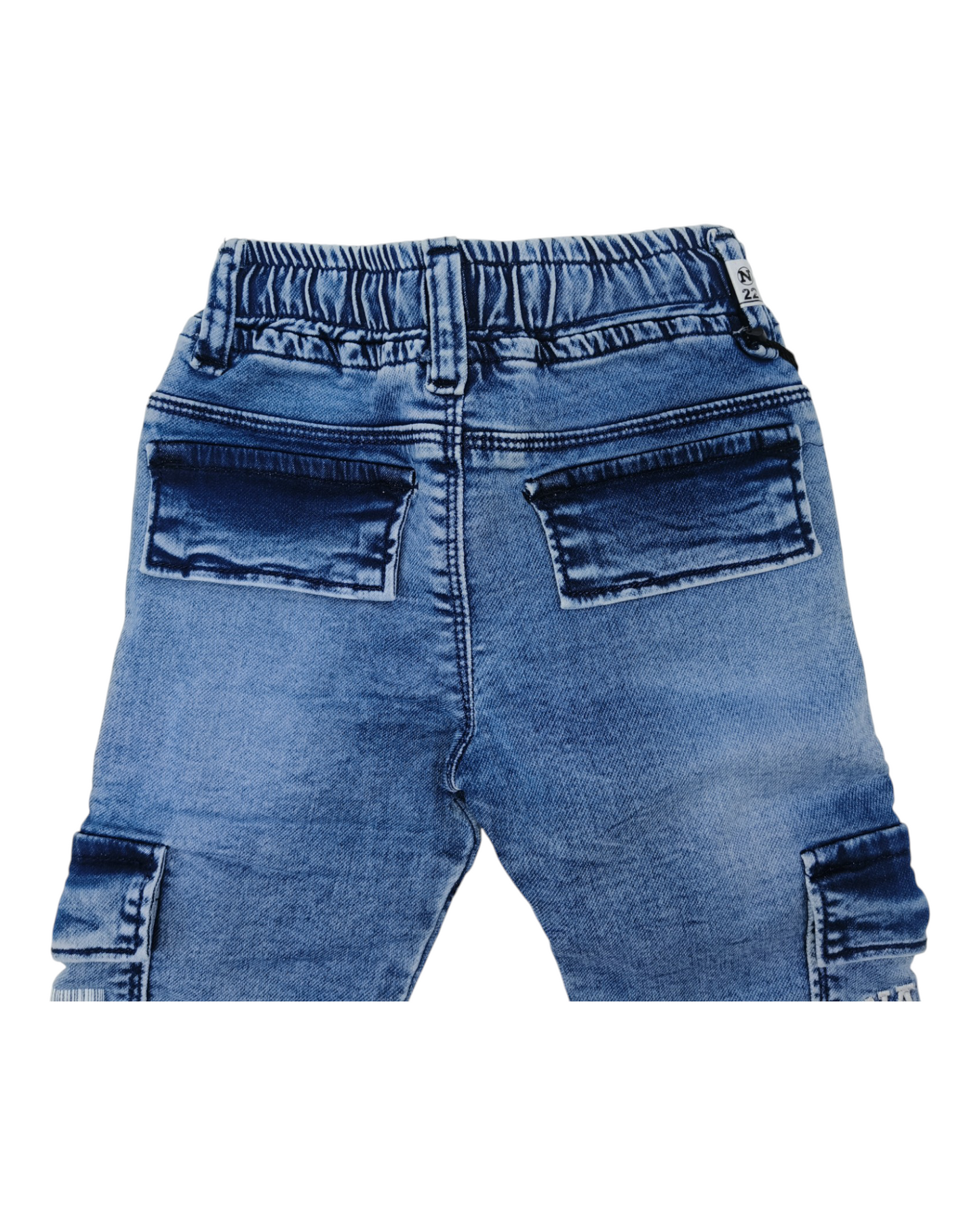 Light Blue Denim Cargo Pants